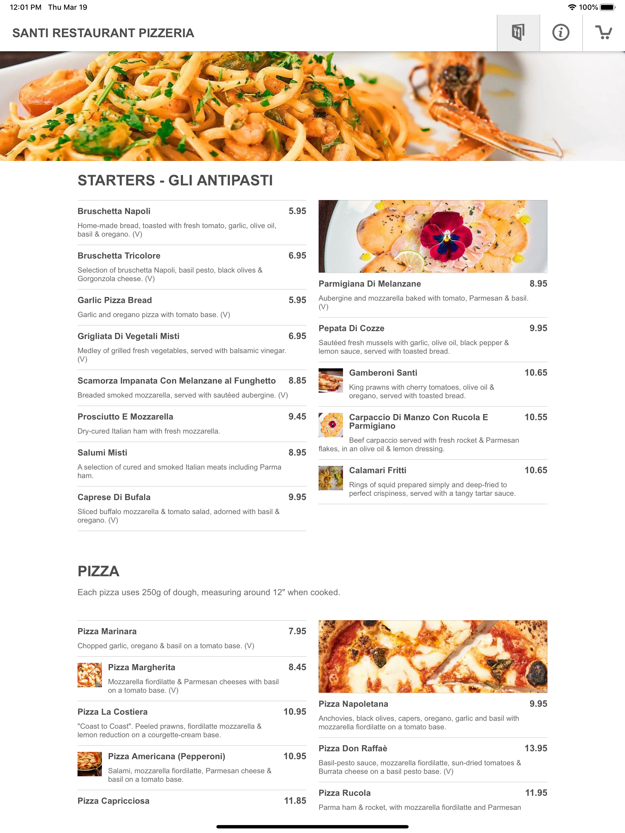 SANTI Restaurant Pizzeria screenshot 6