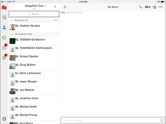 Screenshot #6 pour FusionWorks UC One for iPad