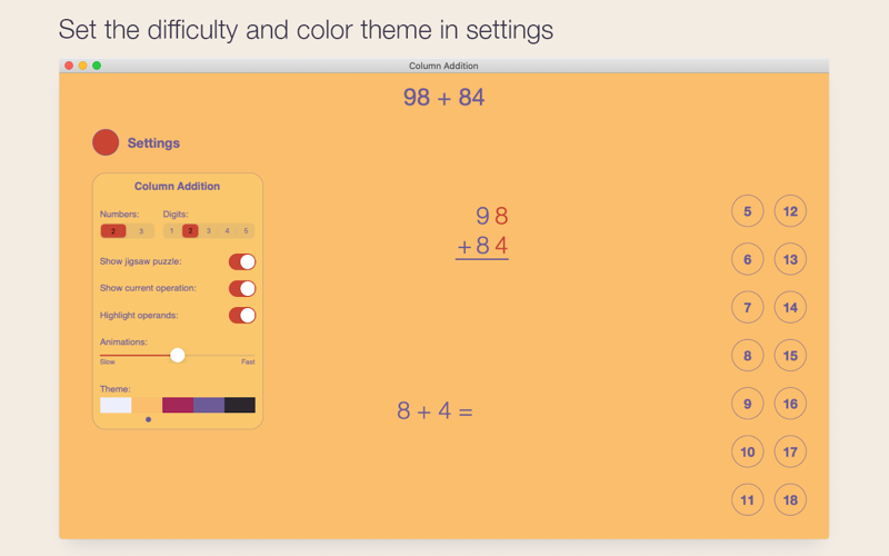 Column Addition screenshot 2