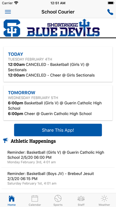 Screenshot #2 pour Shortridge Athletics - Indiana