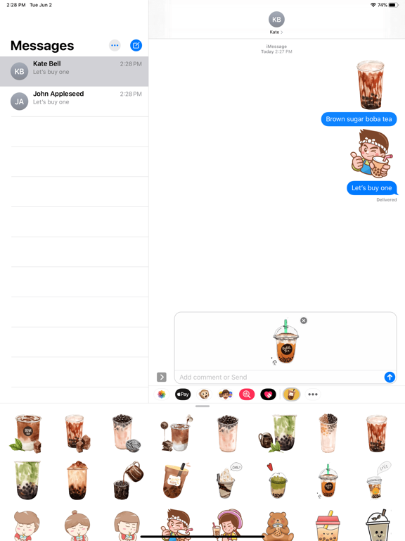 Screenshot #5 pour Bubble Tea Series Stickers