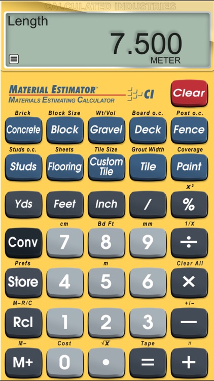 Material Estimator