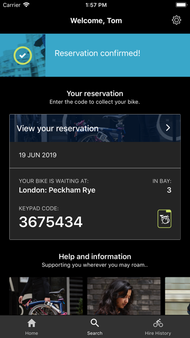 Brompton Bike Hire Screenshot