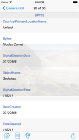 Photo Metadata Viewer screenshot