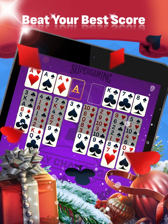 Solitaire Free Cell Deluxe iPad screenshot 4 - Games app