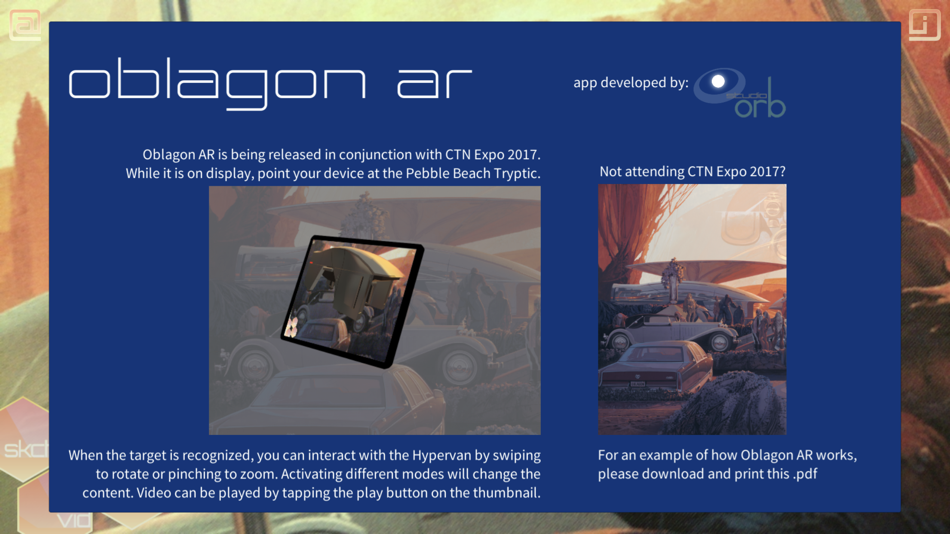 #5. OBLAGON AR (iOS) 由: Syd Mead, Inc.