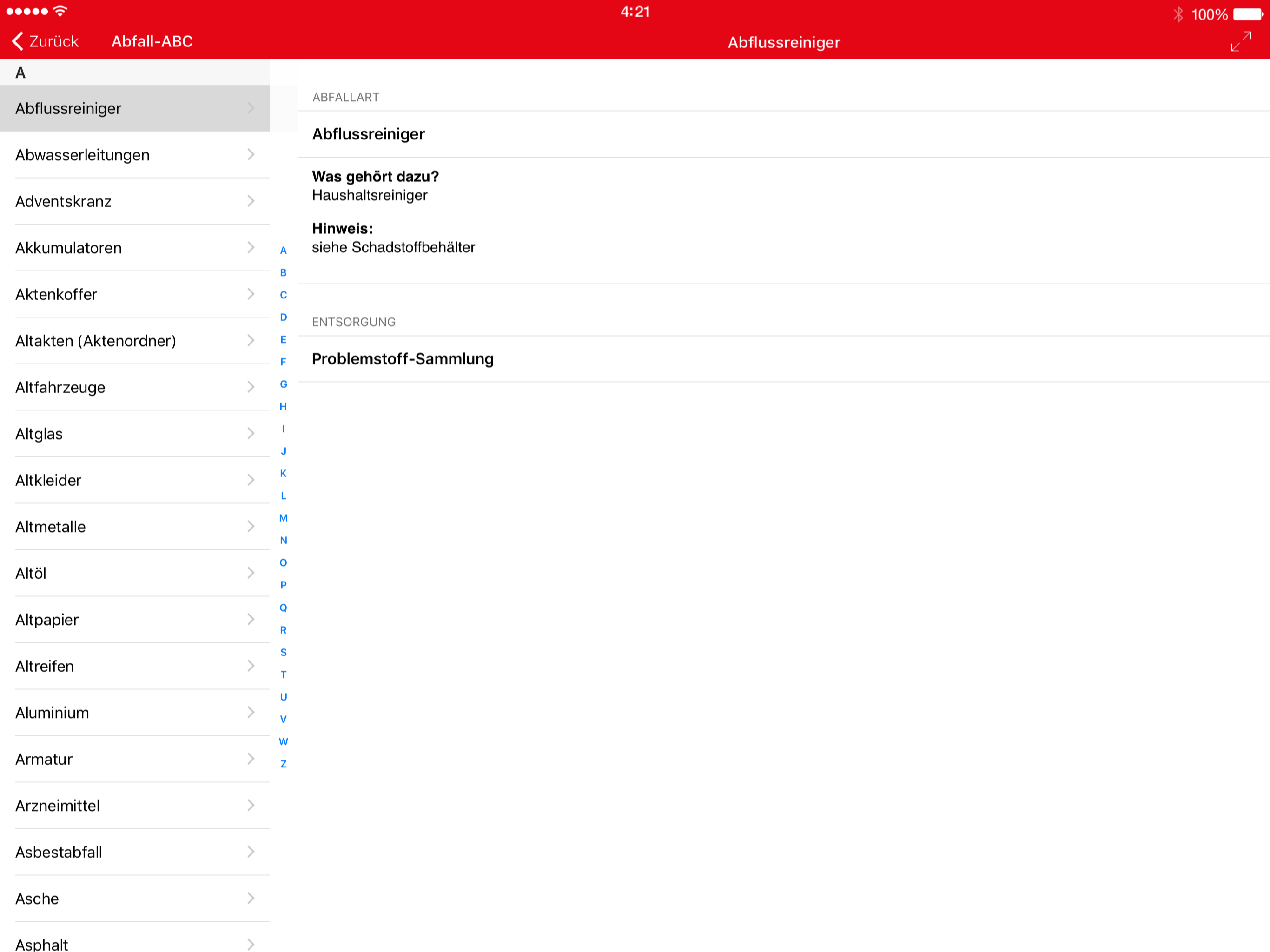 Abfallinfo HOK