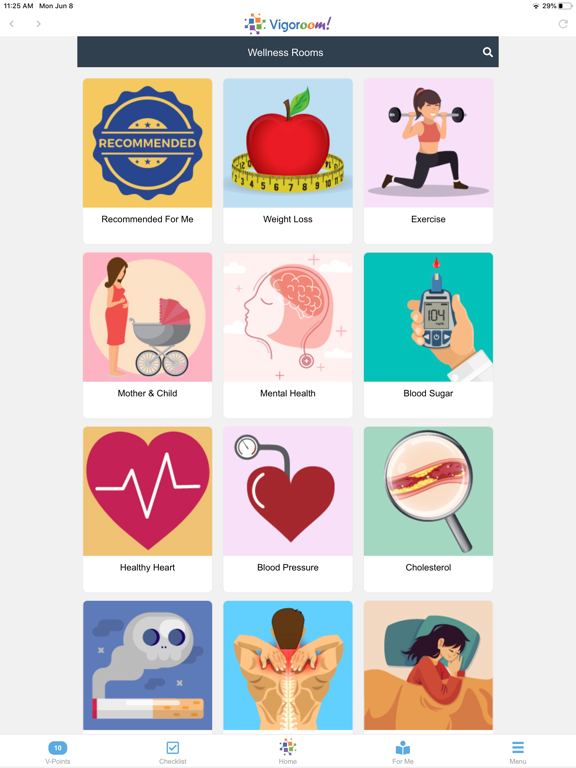 Vigoroom iPad screenshot 9 - Health & Fitness app