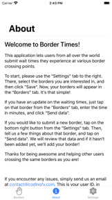 Border Waiting Times screenshot