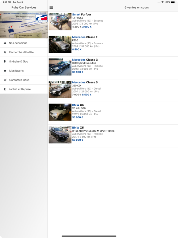 Screenshot #5 pour Ruby Car Services