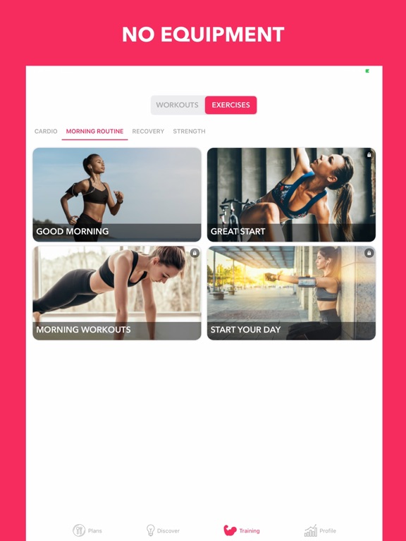Easy Home Workout Women NO GYM iPad screenshot 5 - Health & Fitness app