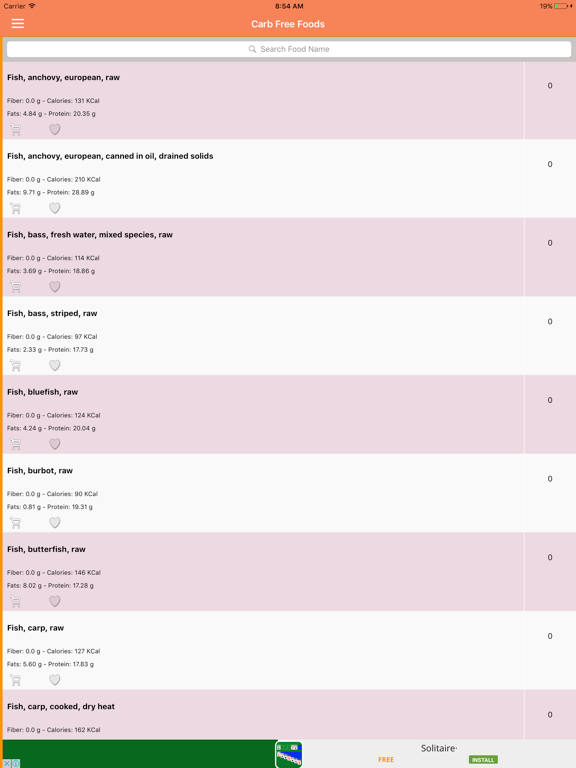 Screenshot #5 pour Zero and Low Carb Diet