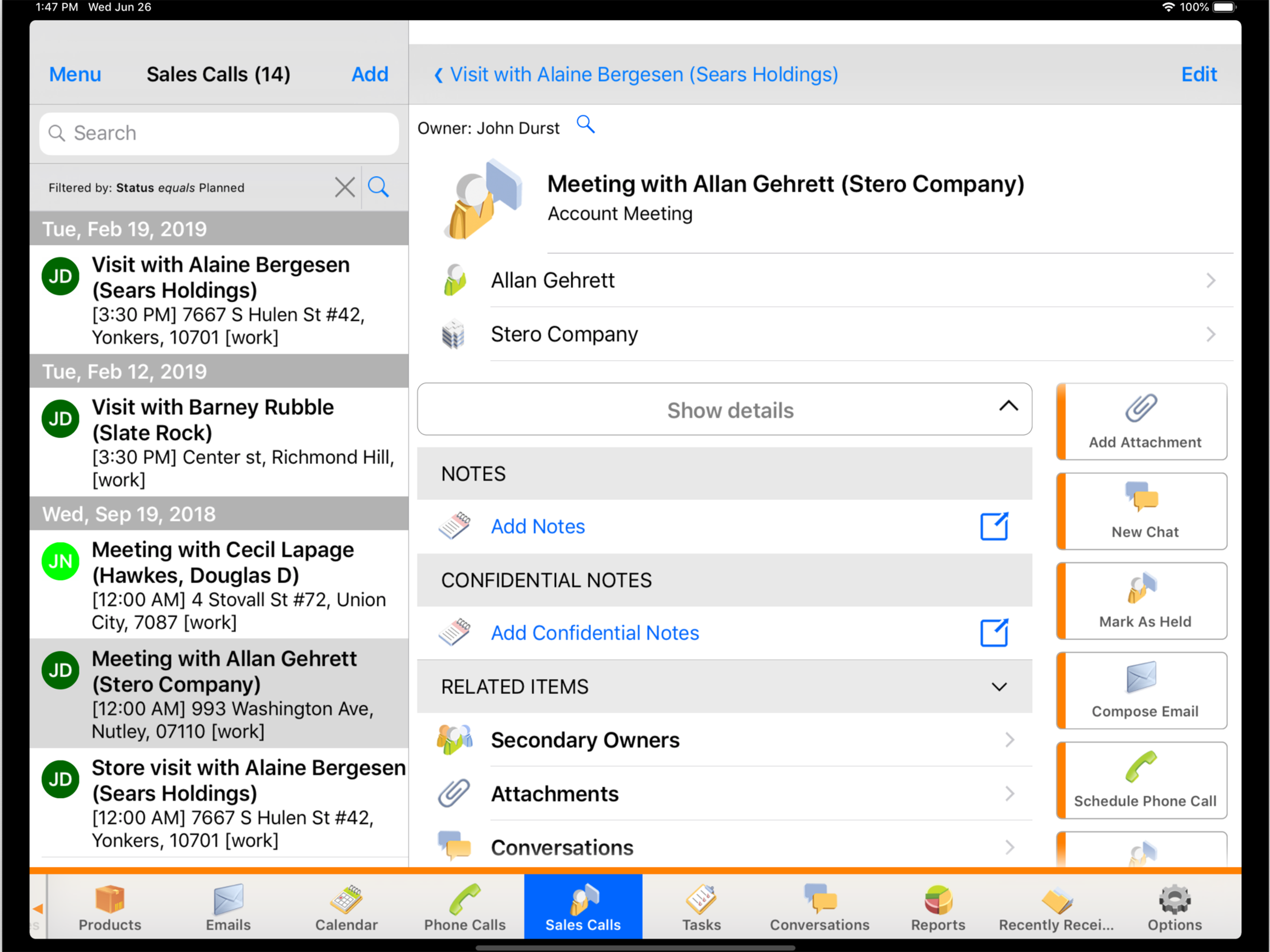 SalesNOW Mobile CRM screenshot 6