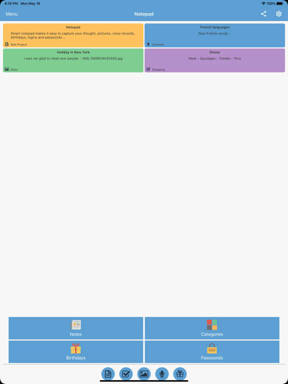 Screenshot #4 pour Bloc-notes: notes, listes