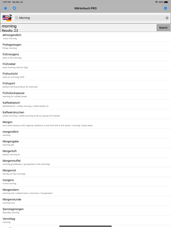 Screenshot #6 pour PRO - German Dictionary
