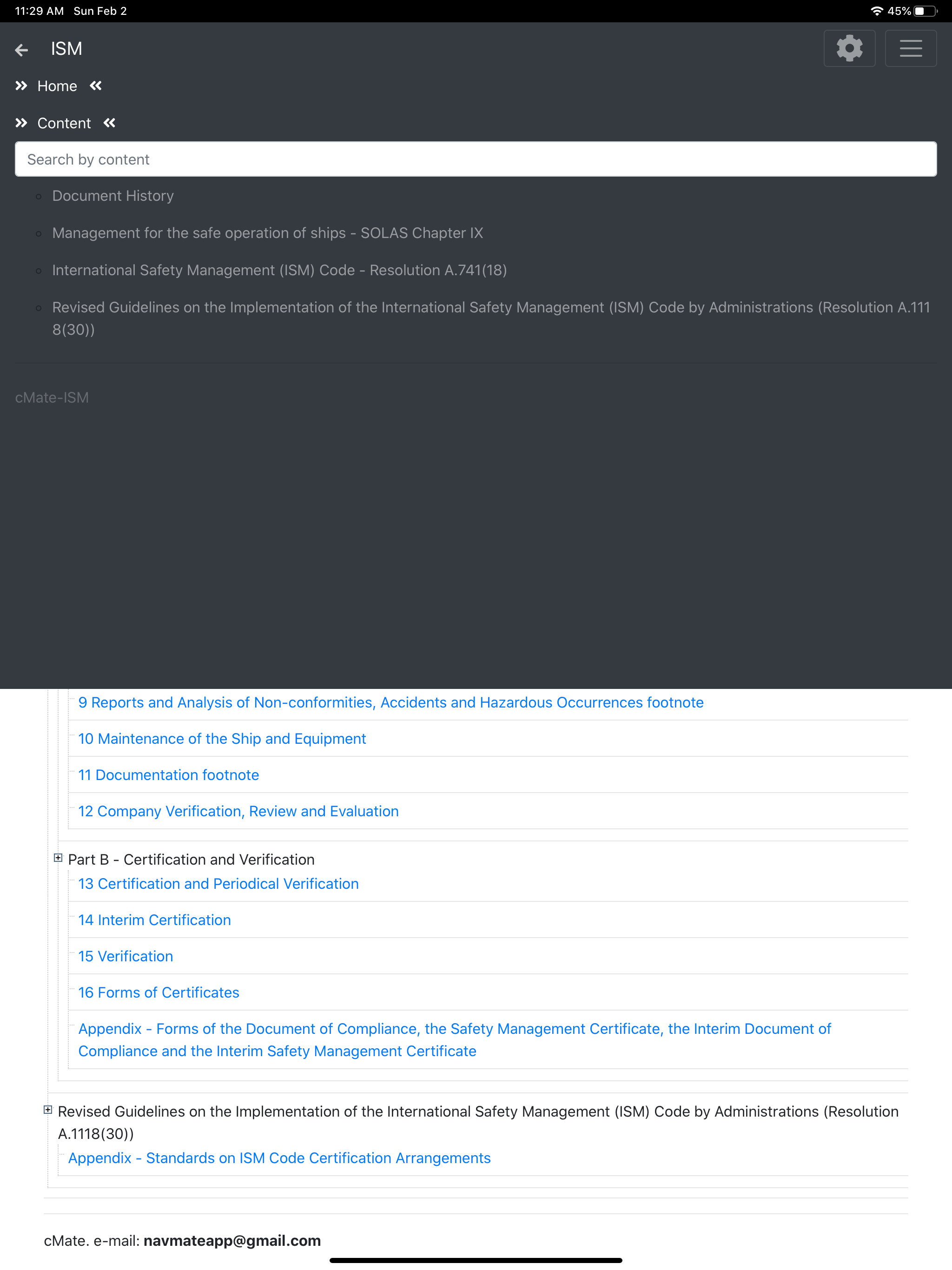 cMate-ISM Safety Management screenshot 10