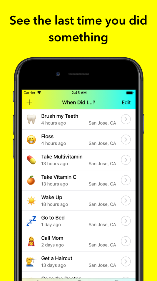 #1. When Did I…? (iOS) 由: Heidi Pilypas