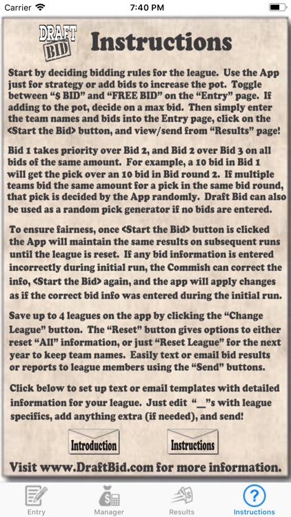 Draft Bid screenshot-3