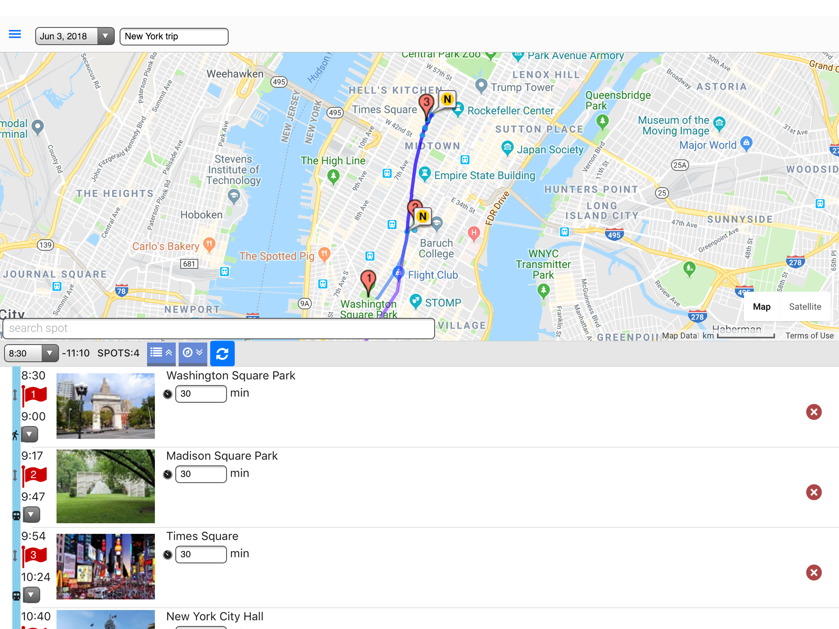 Travee - Itinerary App