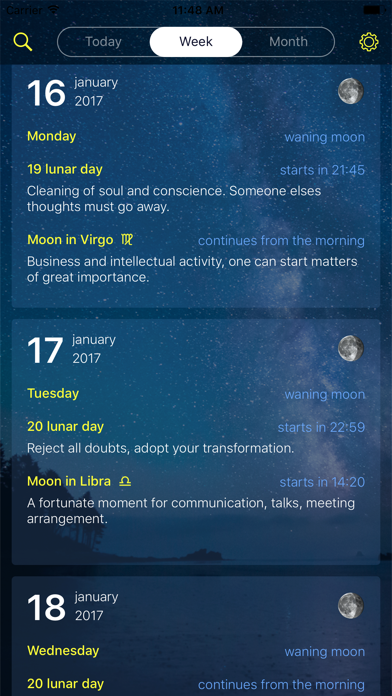 Lunar calendar Dara-Lite Screenshot
