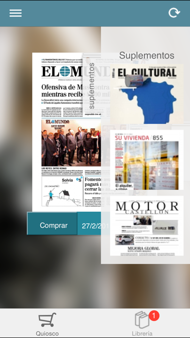 El Mundo Edición Impresa Screenshot