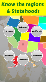 50 States and Capitals screenshot
