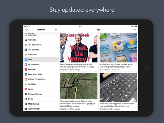 TechPort iPad screenshot 5 - News app