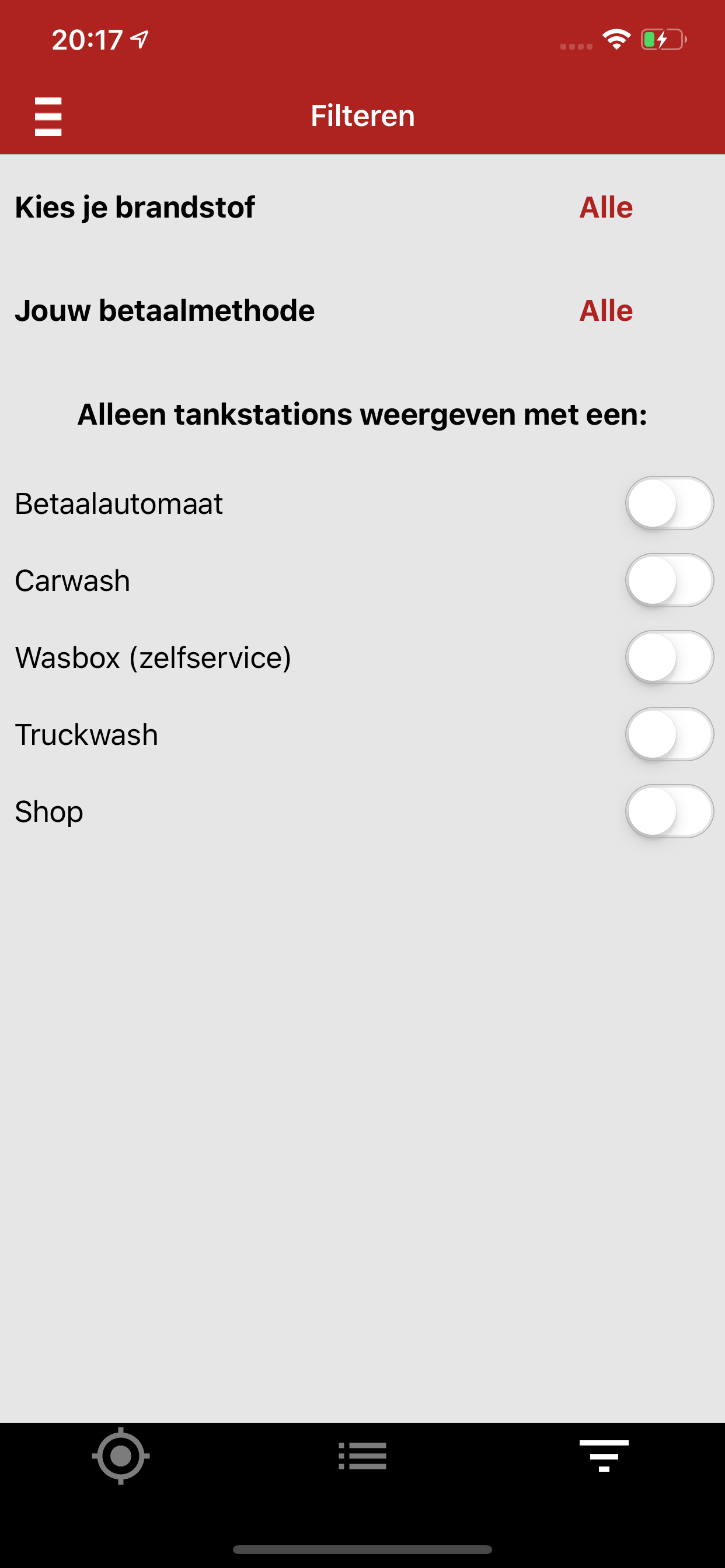 GP Groot tanklocatie app screenshot 4