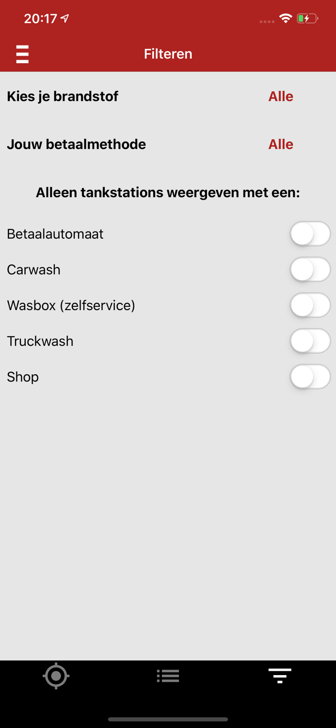 GP Groot tanklocatie app