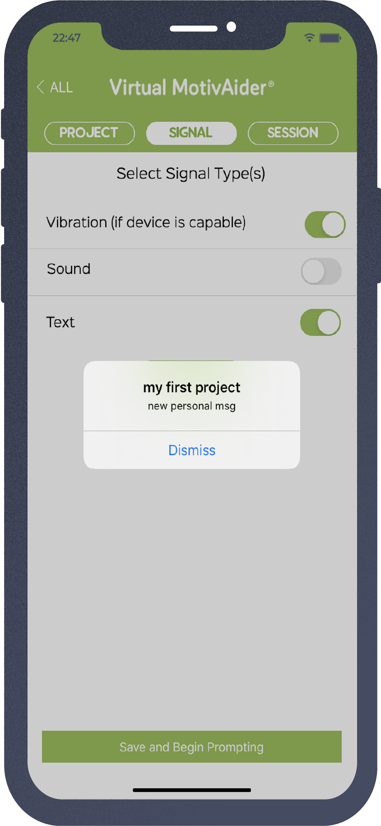 Virtual MotivAider screenshot 5