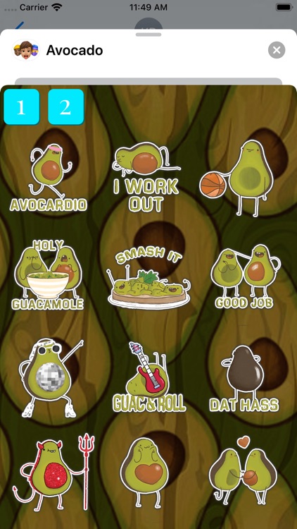 Avocado Sticker