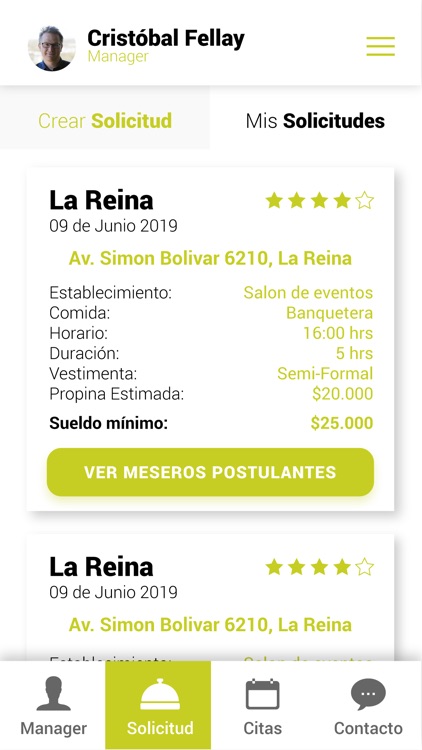 Meseros Online - Solicita screenshot-3