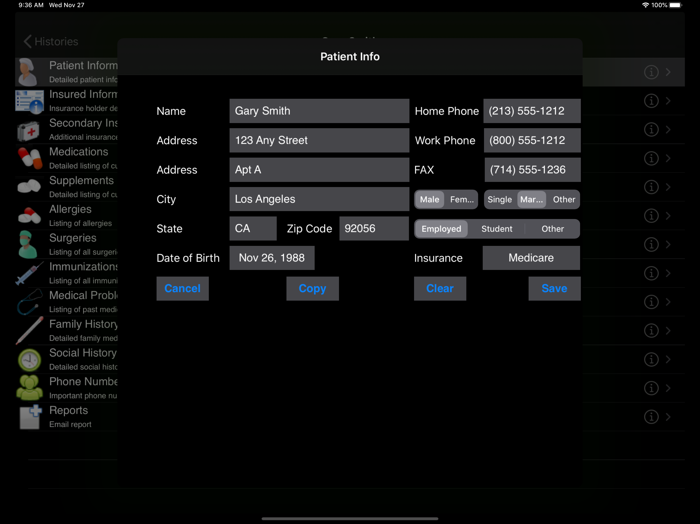 Family Medical History HD screenshot 4