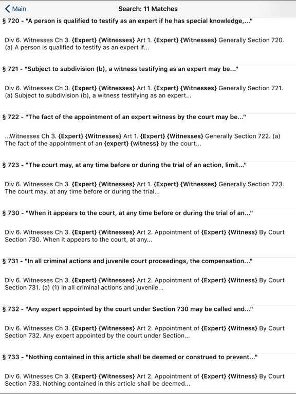 Screenshot #5 pour CA Evidence Code 2024