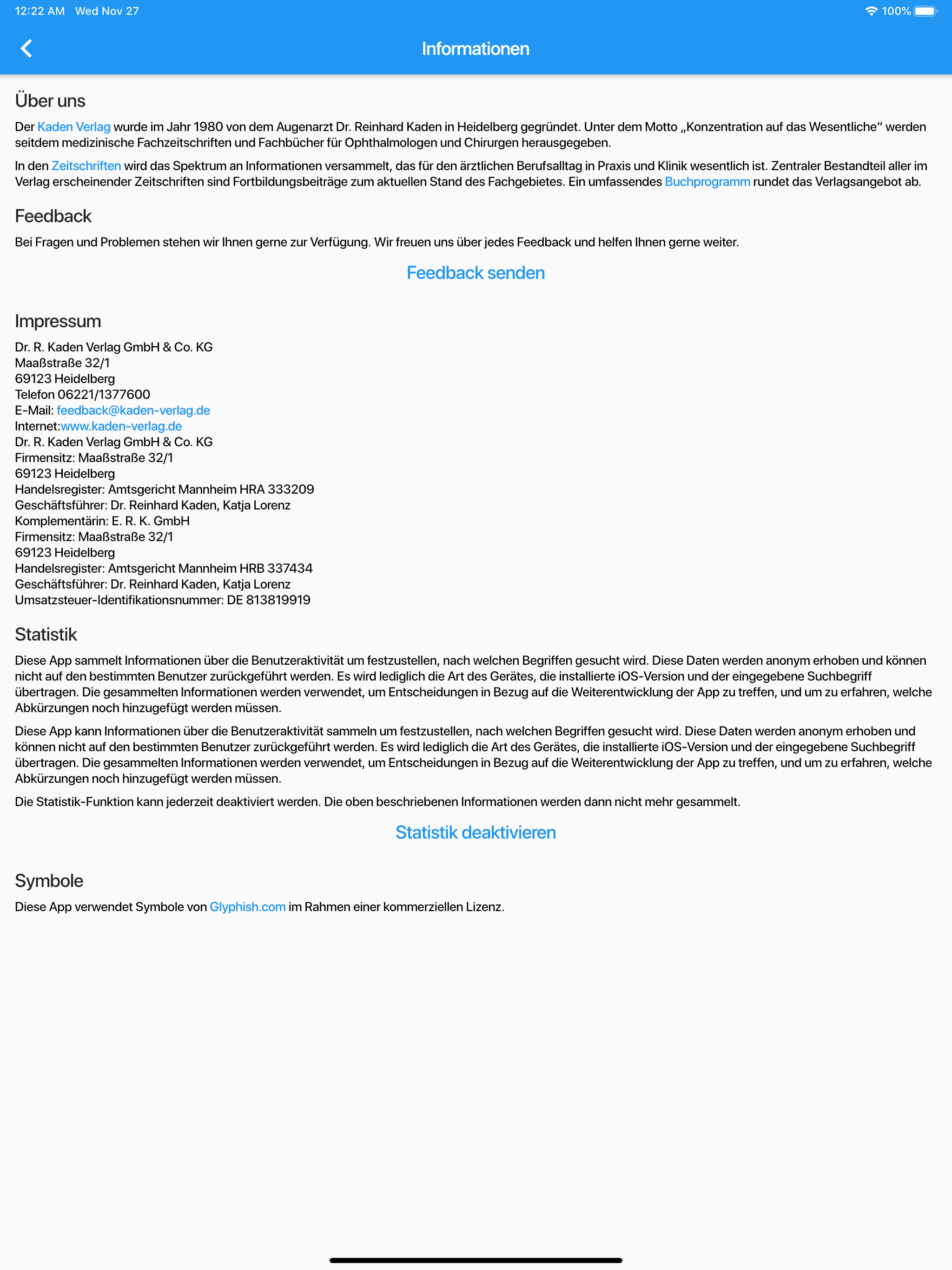 Abkürzungen der Augenheilkunde