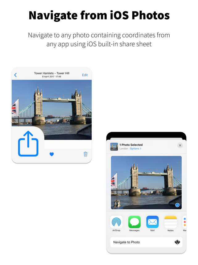 Navigate to Photo Screenshot