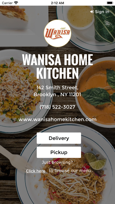 Wanisa Home Kitchen Screenshot