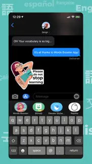 How to cancel & delete words booster stickers 3
