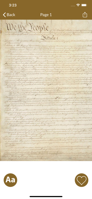 ‎Constitution of the U.S.A. Screenshot