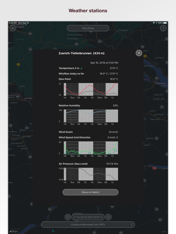 Pflotsh Storm iPad screenshot 3 - Weather app
