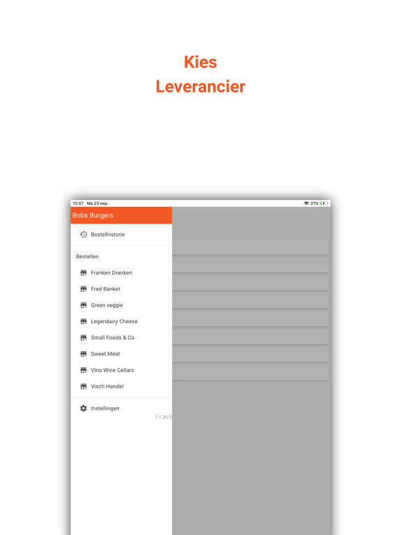 inONE Order iPad screenshot
