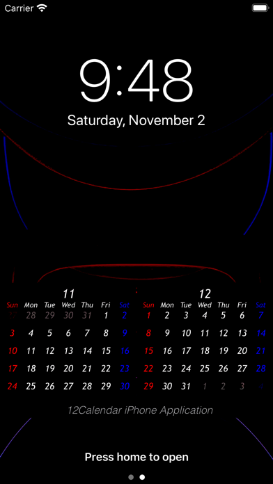 12Calendar Screenshot