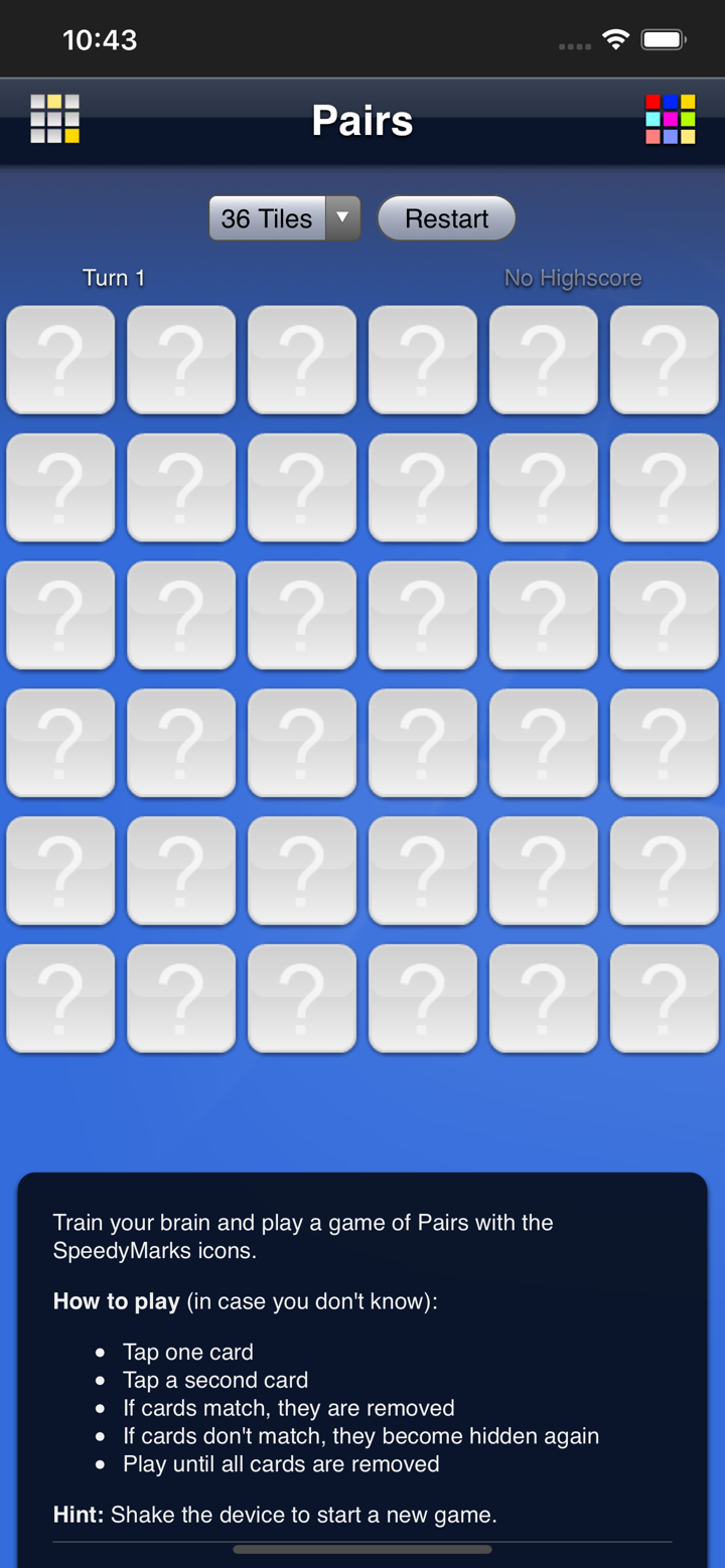 SpeedyMarks Pairs screenshot 1