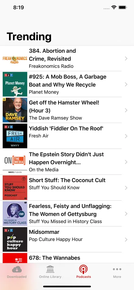 Audiobooks - Librivox library