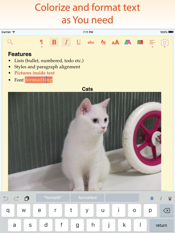 In Folders – Notes and Photos iPad screenshot 3 - Productivity app