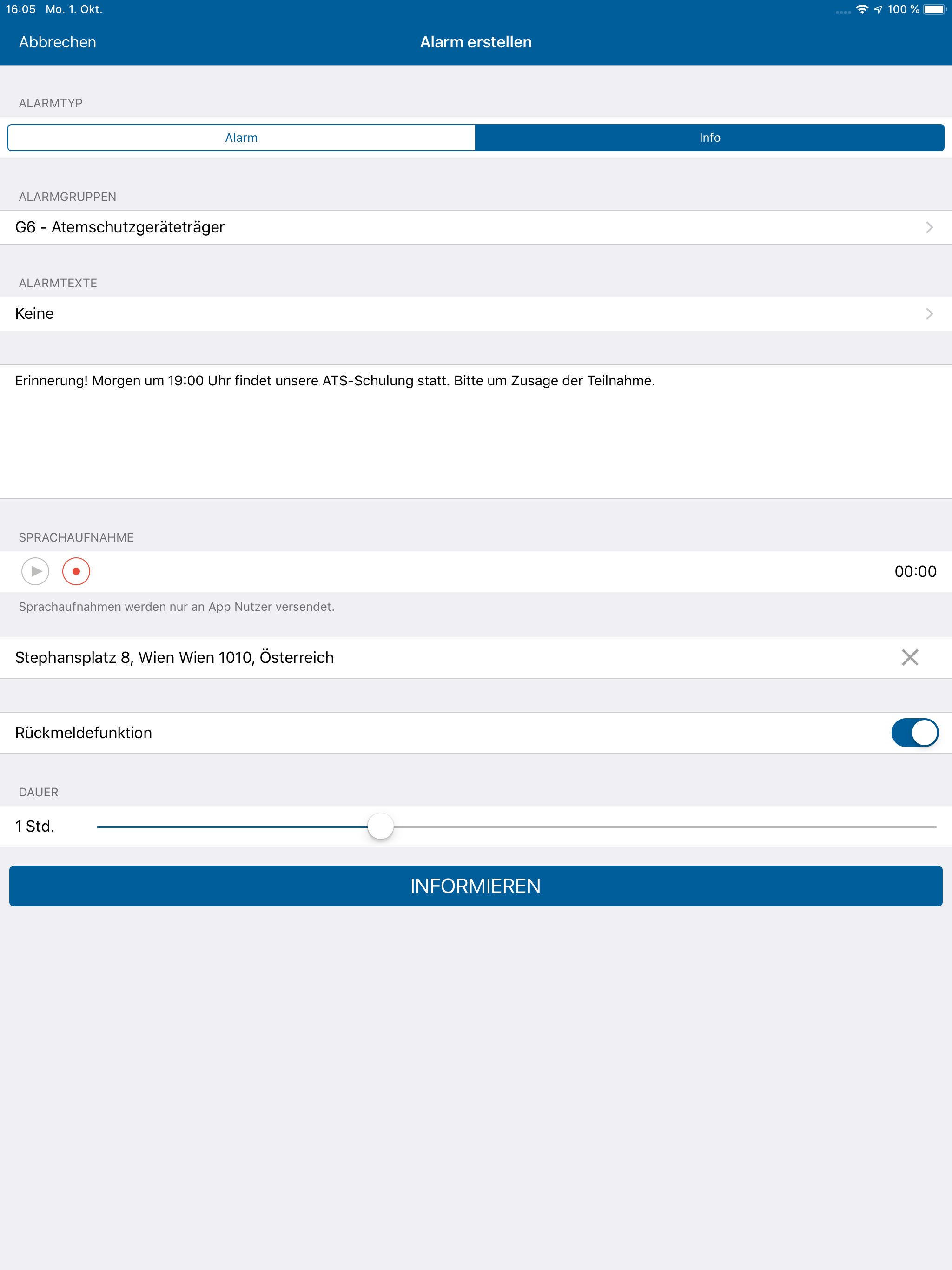 blaulichtSMS screenshot 12