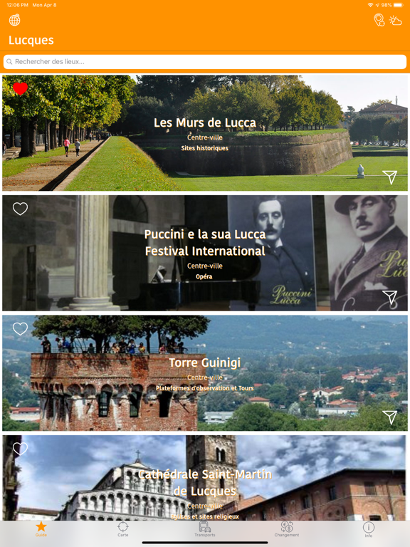 Screenshot #4 pour Lucca Guide de Voyage et Carte
