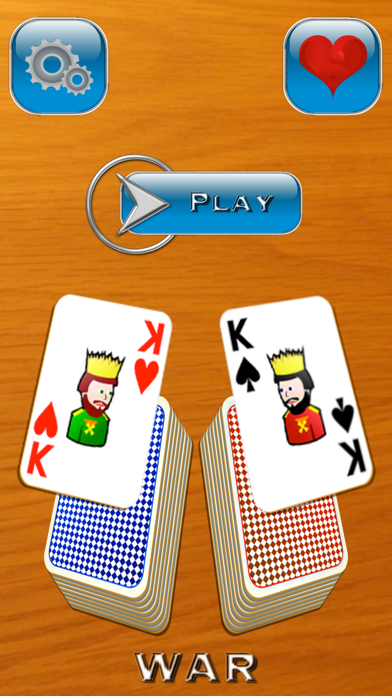 War Card Game for Two Players Screenshot