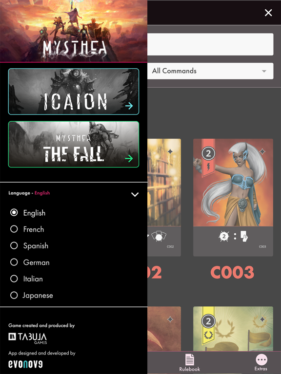 Mysthea Icaion Universe iPad screenshot