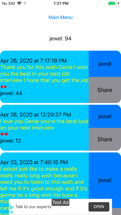 Genie Lamp iPhone screenshot 9 - Entertainment app